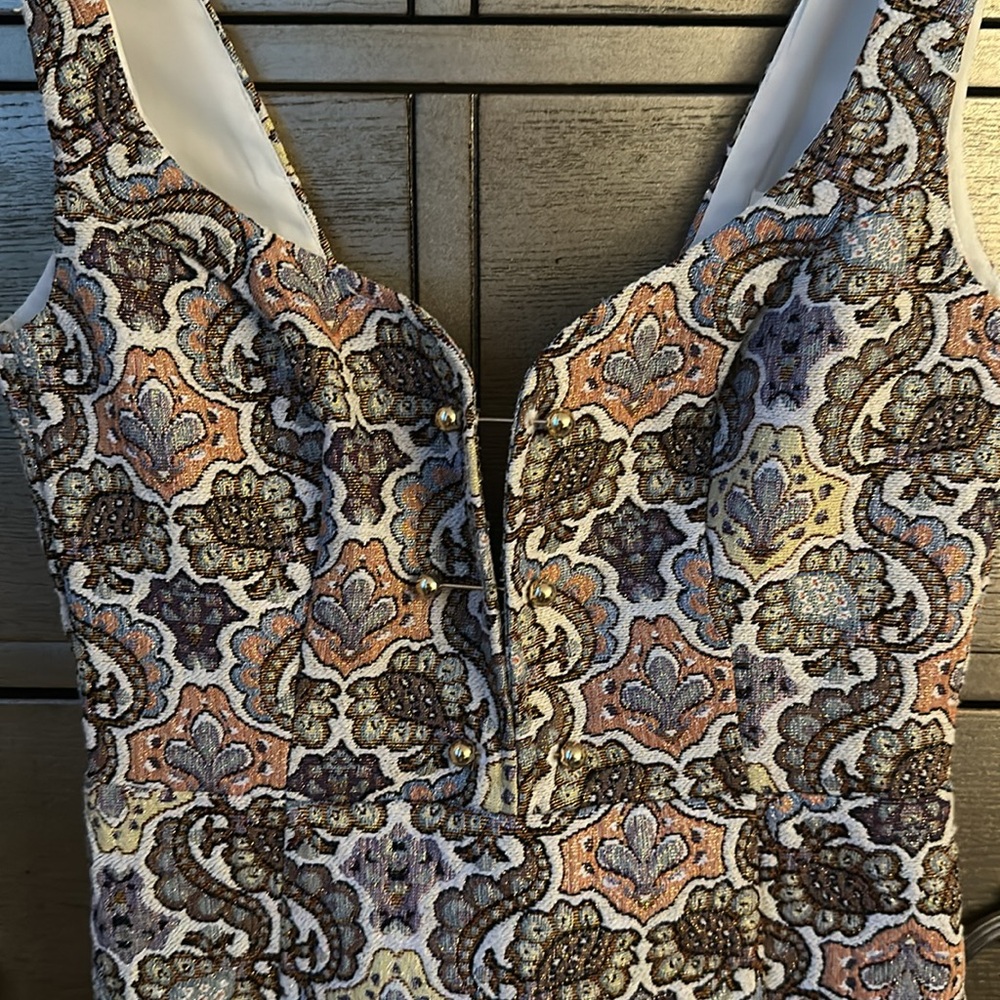 For Love & Lemons Brocade Tapestry Mini Dress (NWOT) - Picture 3 of 6